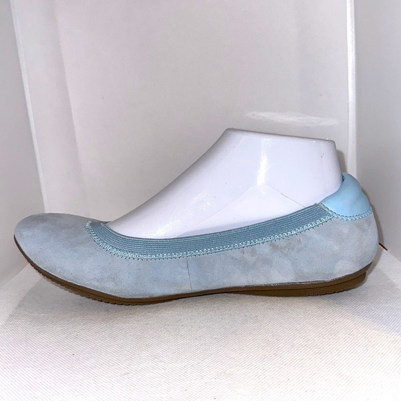 Lands’ End Blue Suede Ballet Flats Size 8.5B - EUC - Picture 6 of 10